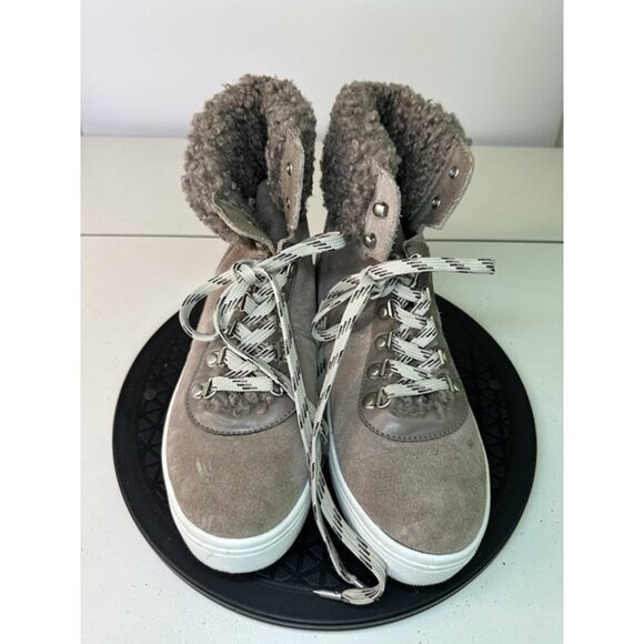 Sam Edelman Women’s Size 8.5M Luther Faux Shearling Boot Taupe - Picture 3 of 10